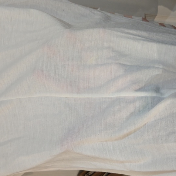 3 for $20 ☢️Shirt,white,peach/pink,stripe,graphic size: EUR 38 - Picture 6 of 11